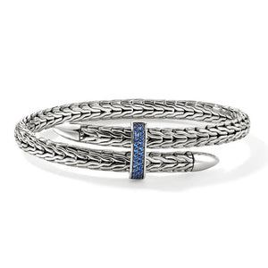 Blue Sapphire Flex Cuff Bracelet