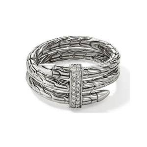 John Hardy Pavé Diamond Wrap Ring