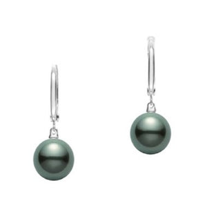 Mikimoto Black South Sea Pearl Drop Earrings