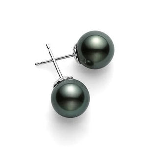 Mikimoto Black Pearl Stud Earrings