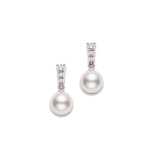 Morning Dew Akoya Cultured Pearl Earrings