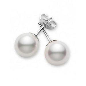 Mikimoto White Gold Pearl Studs