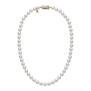 Mikimoto Yellow Gold Pearl Choker