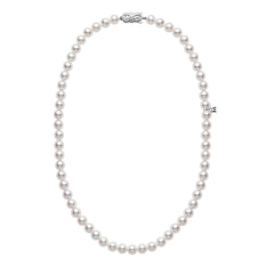 Mikimoto White Gold Pearl Princess Necklace