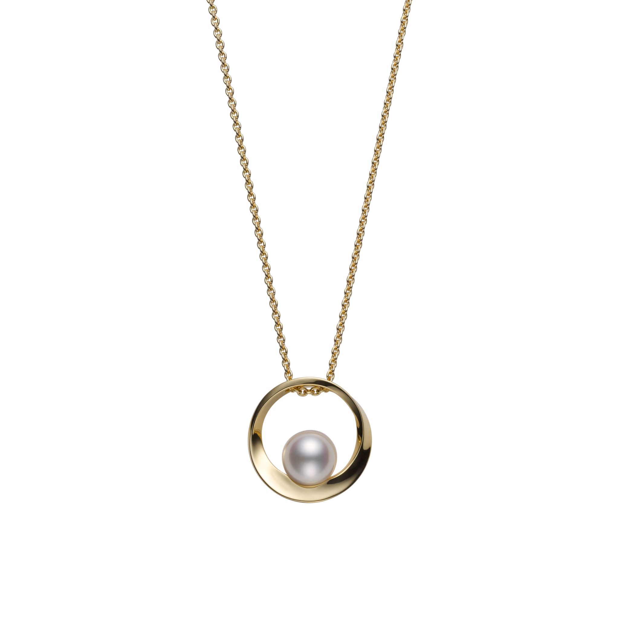 Mikimoto 6.5mm Pearl Teardrop Cradle Necklace