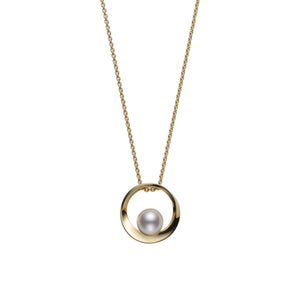 Mikimoto 6.5mm Pearl Teardrop Cradle Necklace