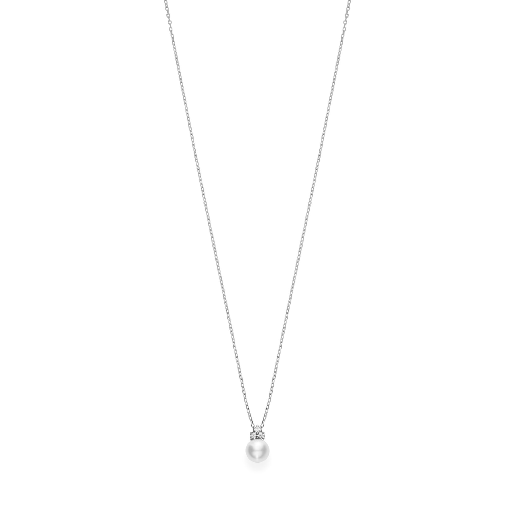 Mikimoto Pearl and Diamond Necklace