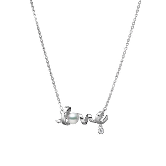 Mikimoto Love Akoya Pearl Necklace