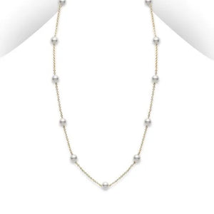 Mikimoto Akoya Pearl 11 Station Necklace