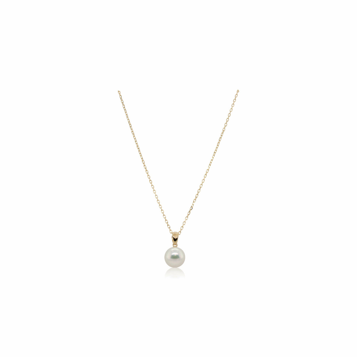 Yellow Gold 9-9.5mm Pearl Pendant