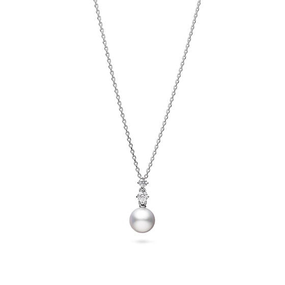 Mikimoto Akoya Pearl and Diamond Pendant