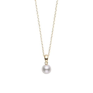 Mikimoto Yellow Gold Pearl Pendant
