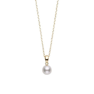 Mikimoto Yellow Gold Pearl Pendant