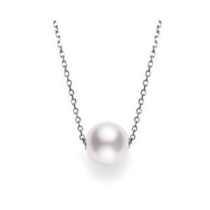 Mikimoto White Gold Cultured Akoya Pearl Pendant