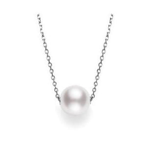 Mikimoto White Gold Cultured Akoya Pearl Pendant