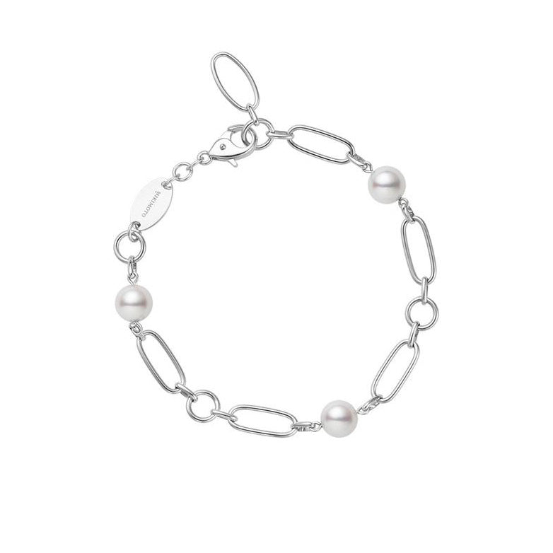 Mikimoto Akoya Pearl Station Bracelet