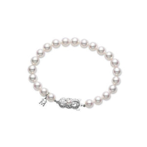 Mikimoto White Gold Pearl Bracelet