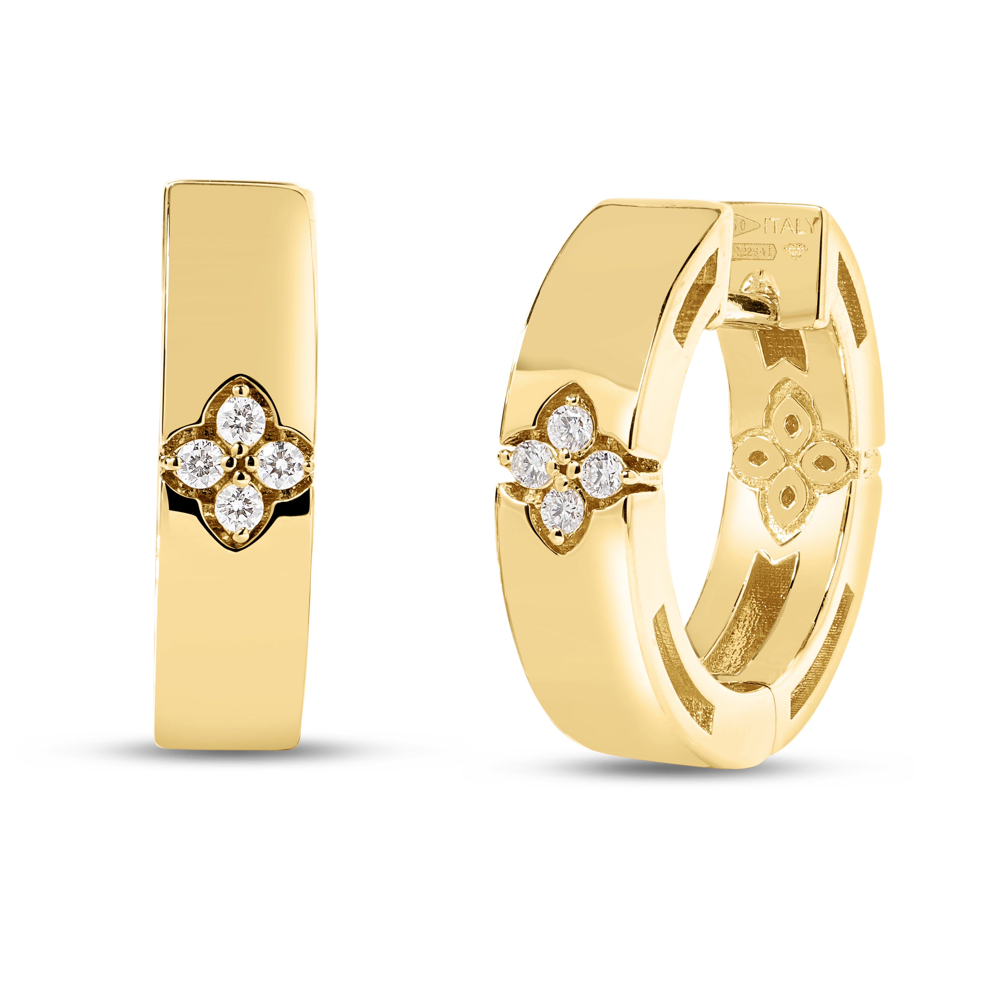 Roberto Coin Love in Verona Diamond Hoops