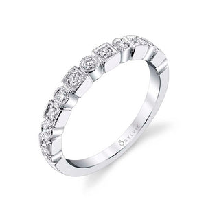 Jasmeen White Gold and Diamond Wedding Band