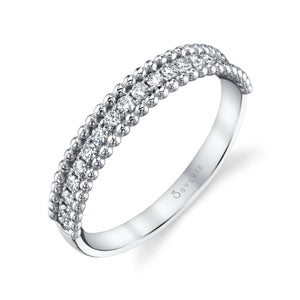 Brettany White Gold and Diamond Wedding Band