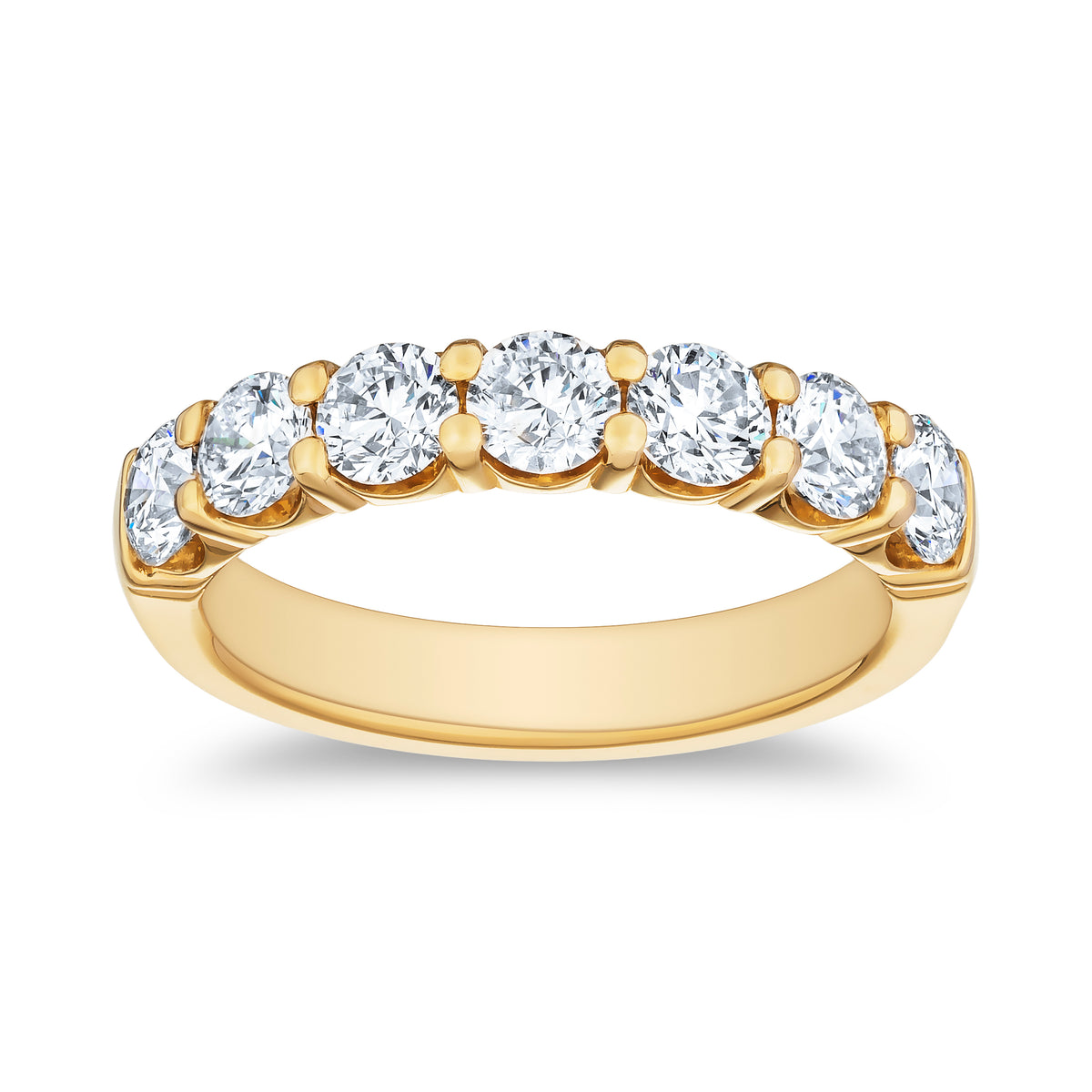 1.47ct Total Weight 7 Diamond Band