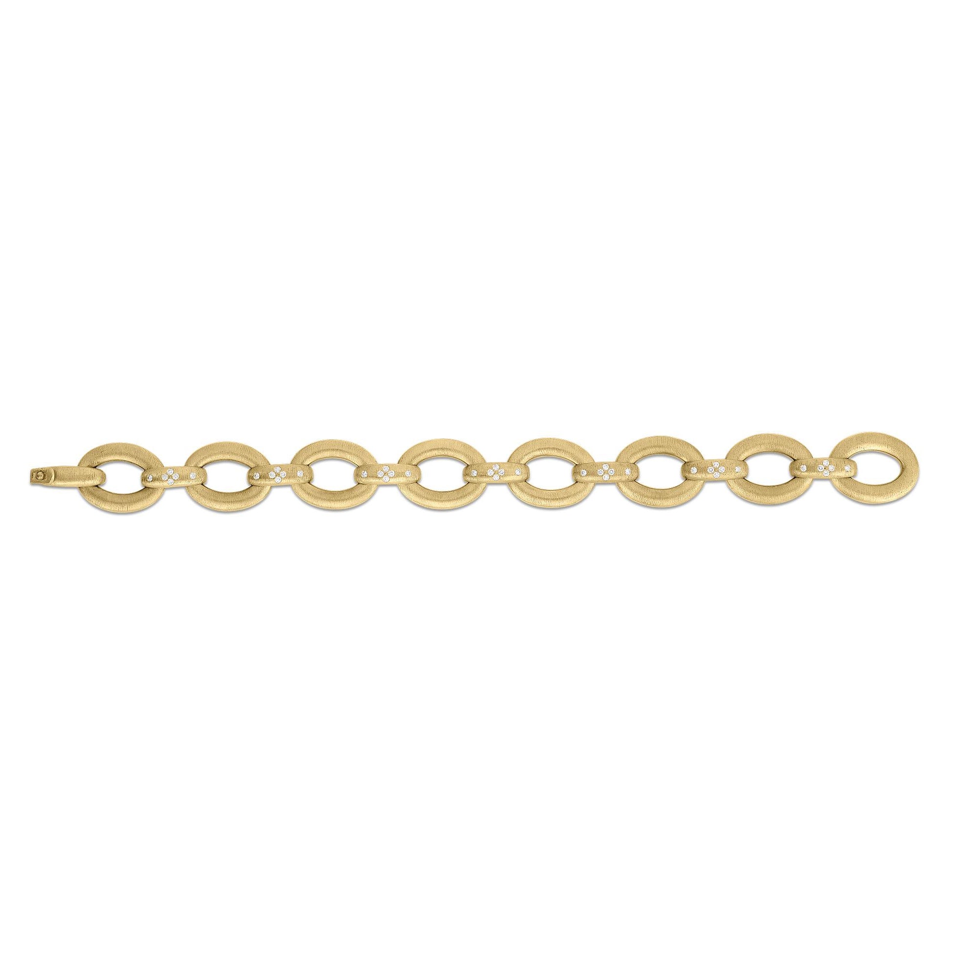 Roberto Coin Yellow Gold Diamond Duchessa Collection Bracelet