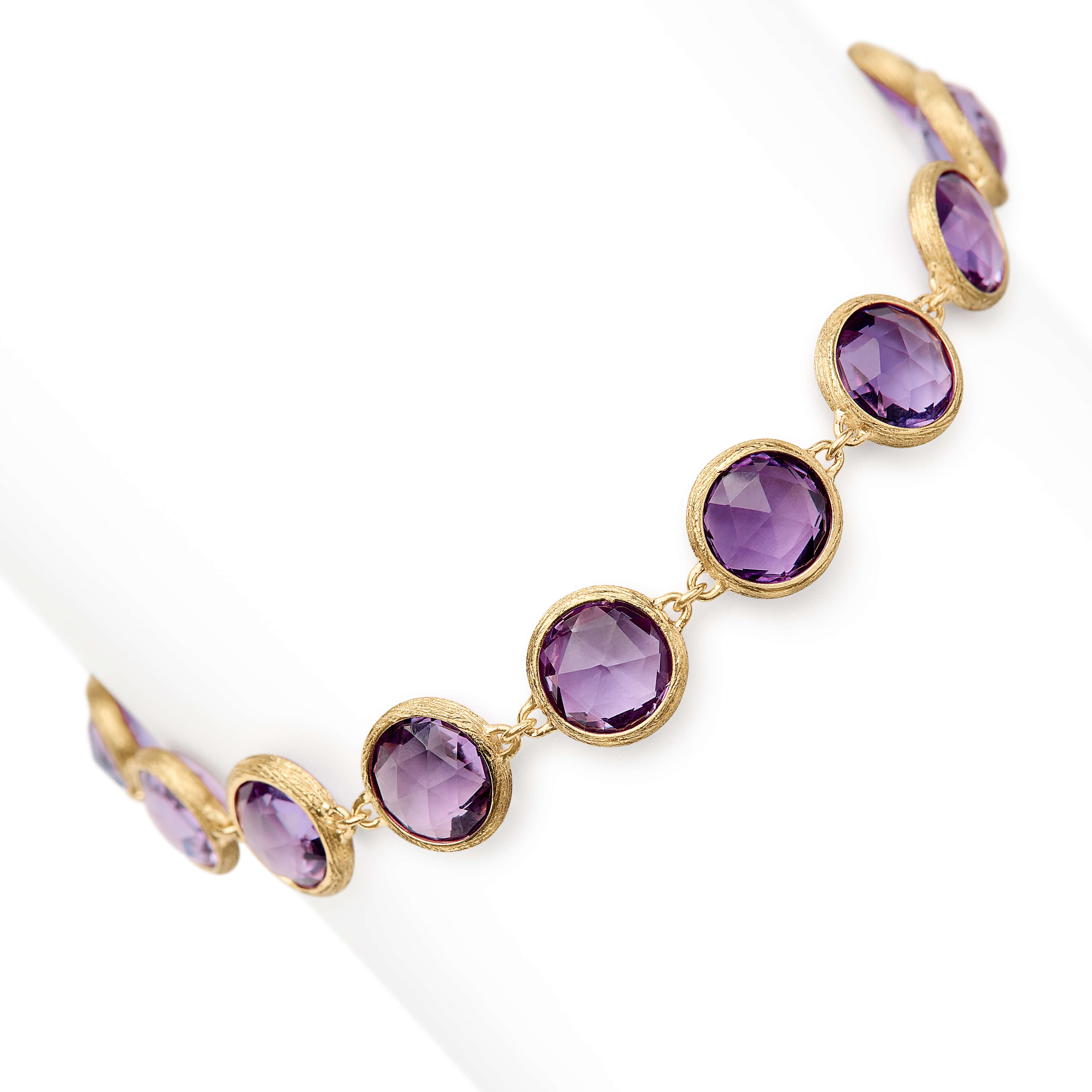 Marco Bicego Jaipur Collection Bezel Set Amethyst Bracelet