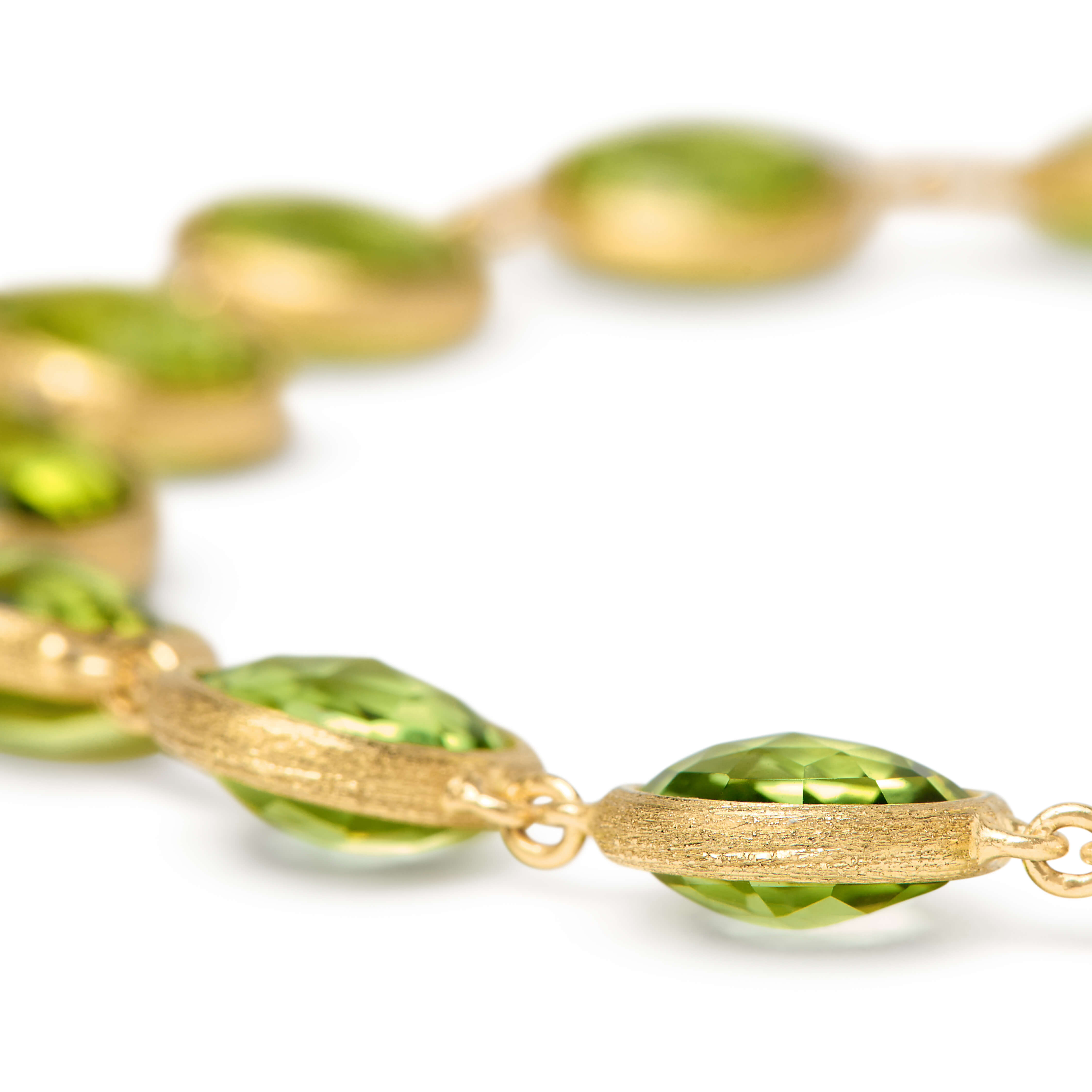 Marco Bicego Jaipur Collection Bezel Set Peridot Bracelet