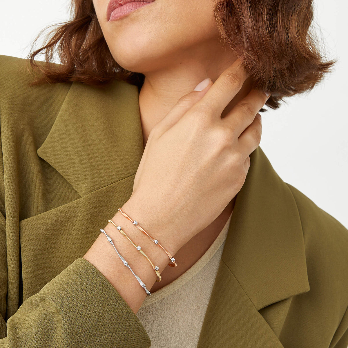 Marco Bicego Marrakech Collection Tri Diamond Bracelet