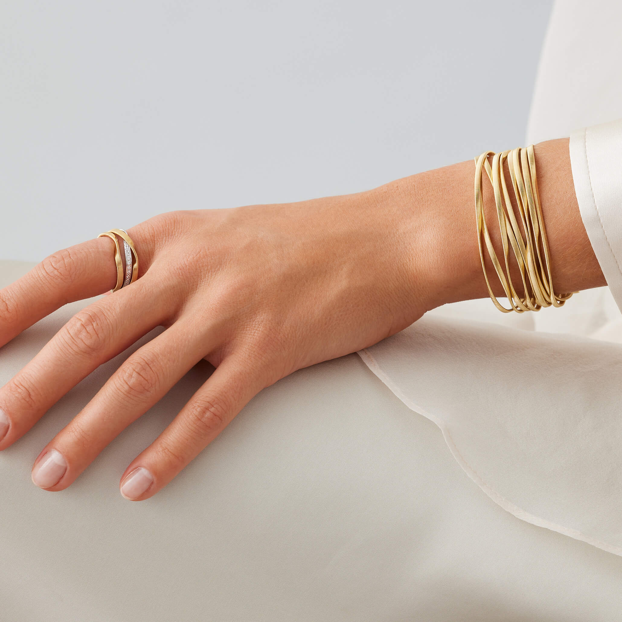 Marco Bicego Marrakech Collection 18K Yellow Gold 9-Strand Coil Bracelet