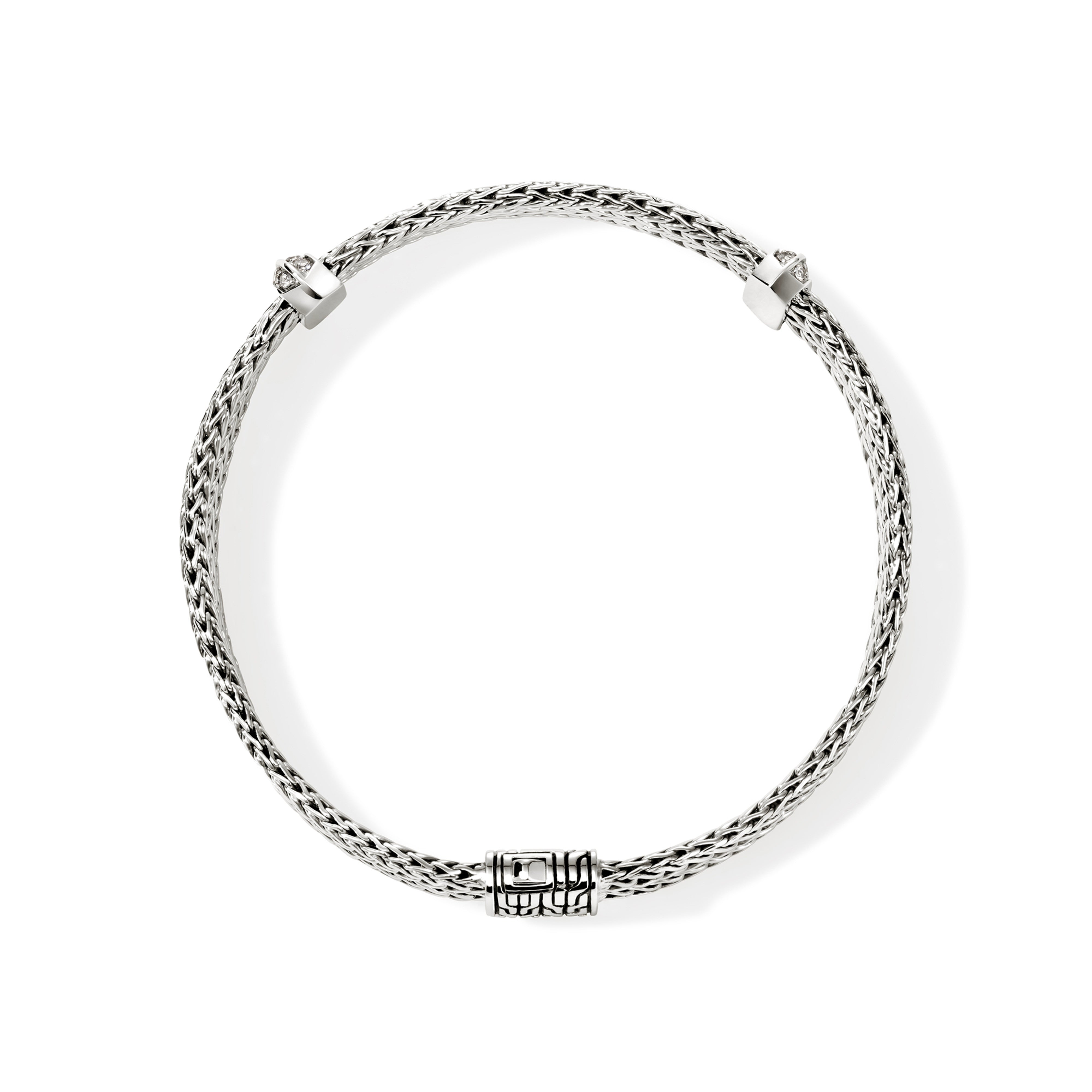 John Hardy 6mm Diamond Link Bracelet