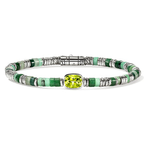 John Hardy Peridot Beaded Bracelet