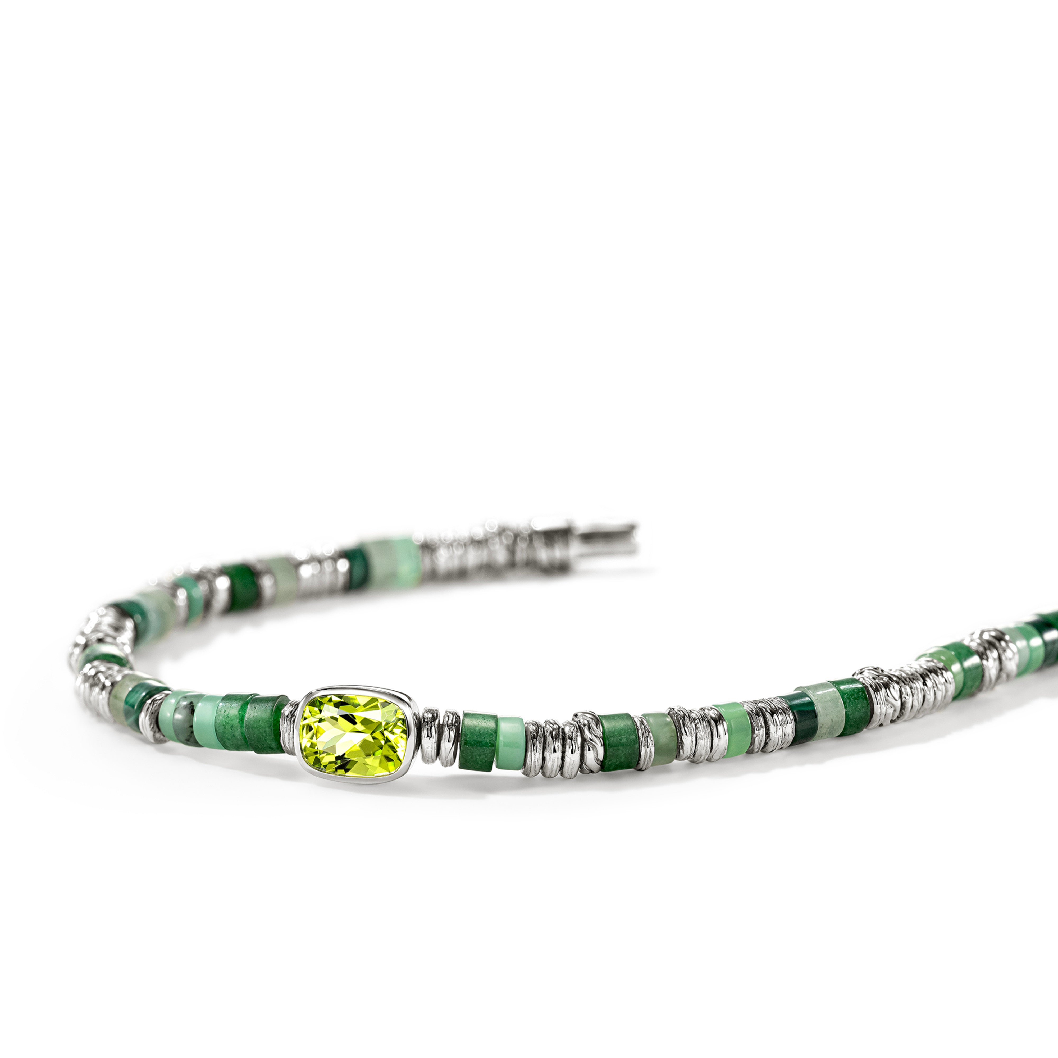 John Hardy Peridot Beaded Bracelet