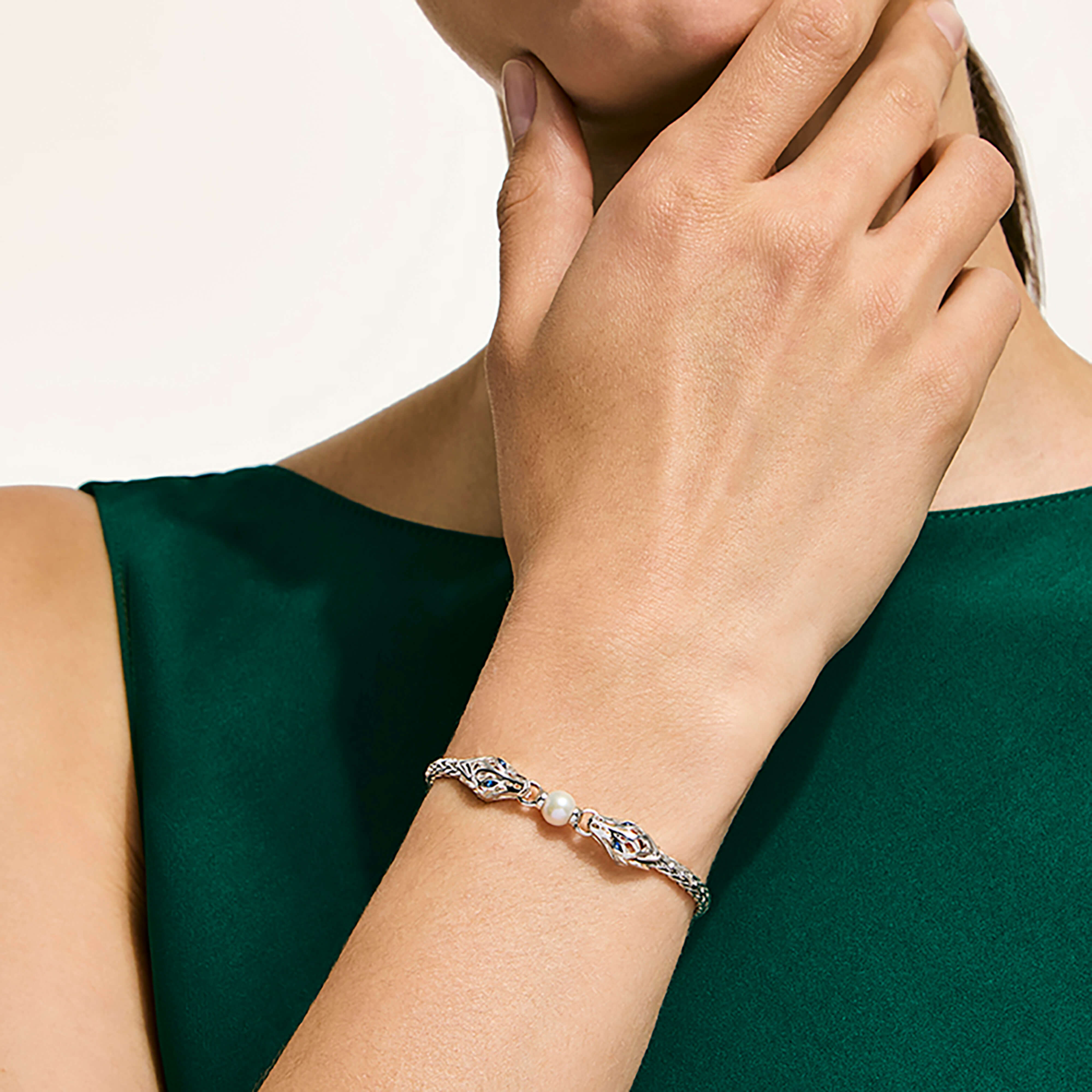 John Hardy Naga Cultured Freshwater Pearl Bracelet