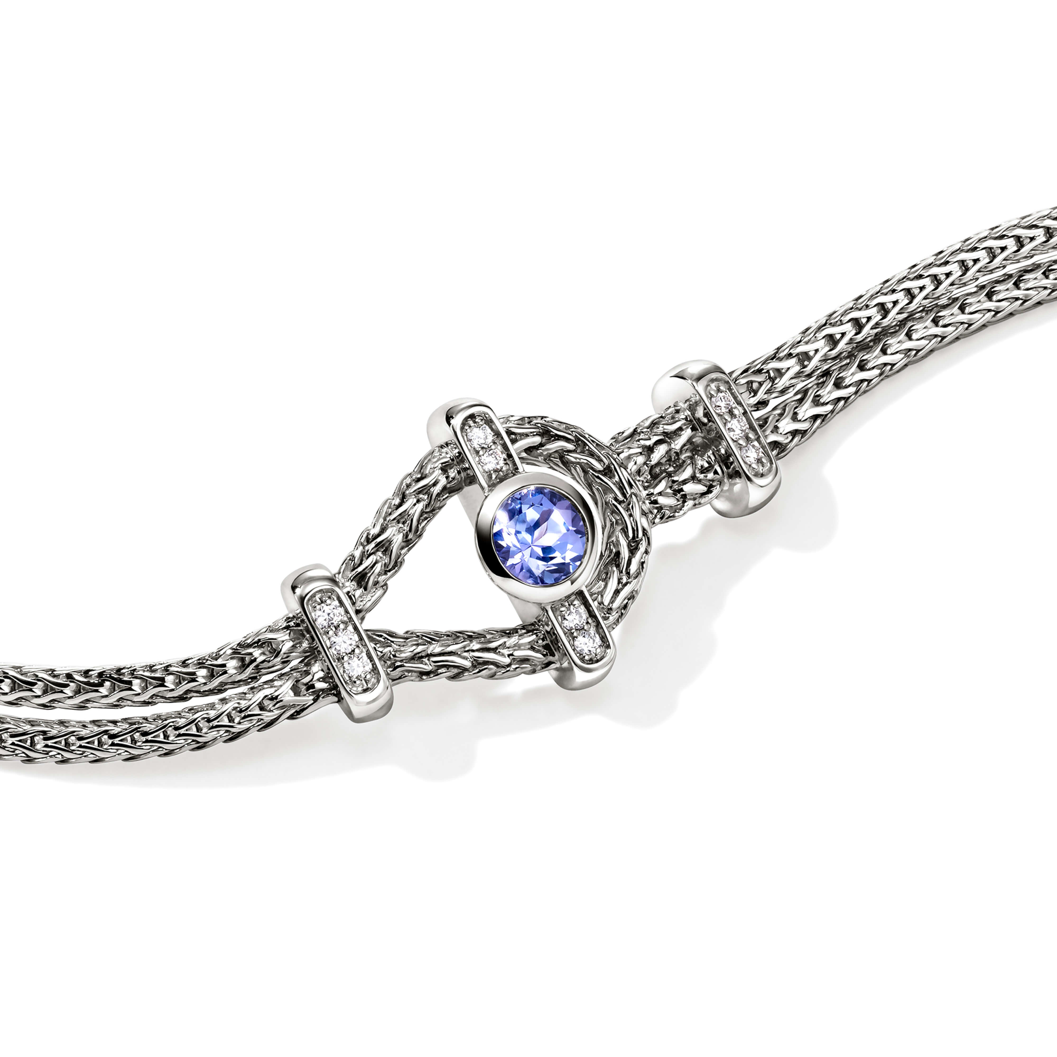 John Hardy Tanzanite and Diamond Bracelet