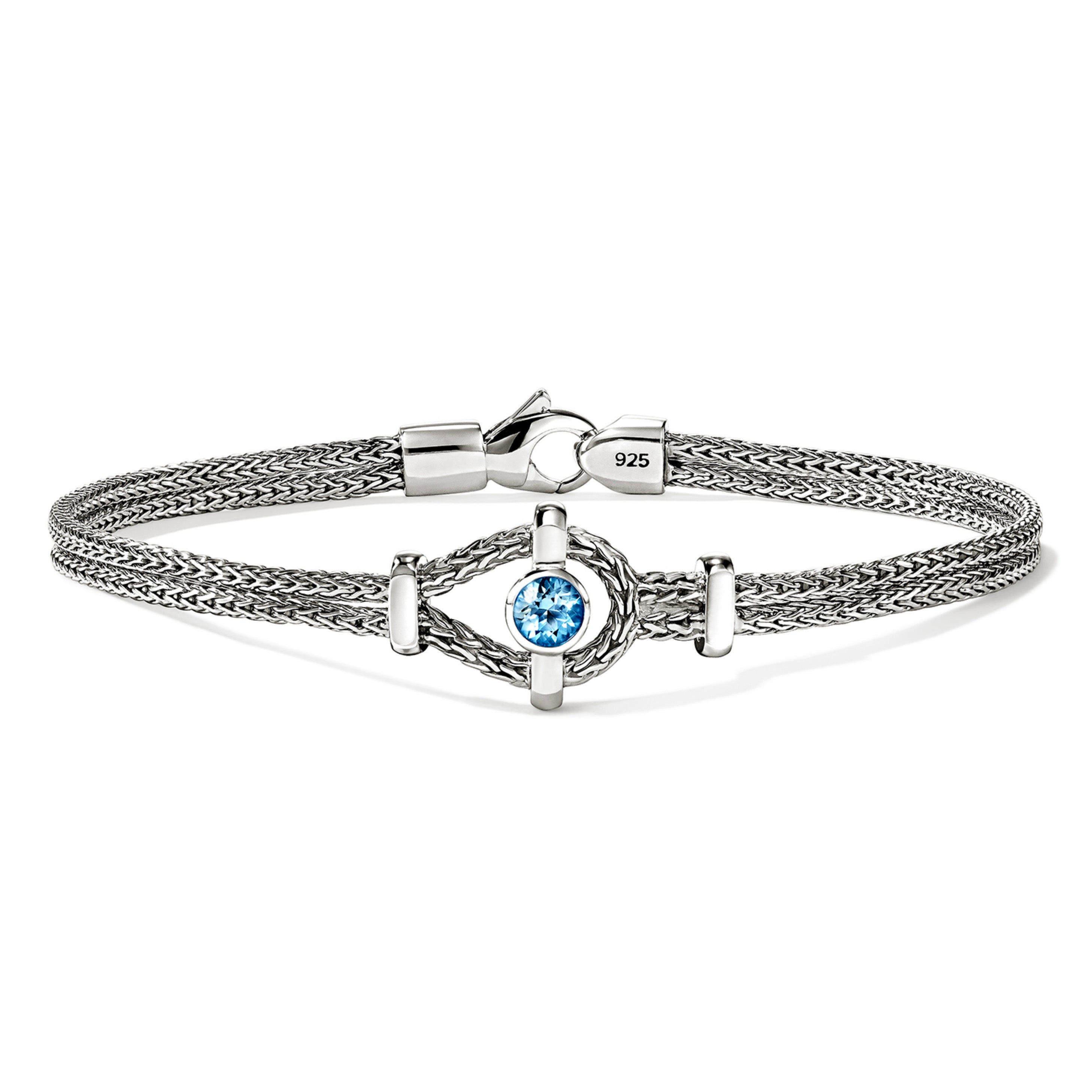 John Hardy Blue Topaz Chain Bracelet