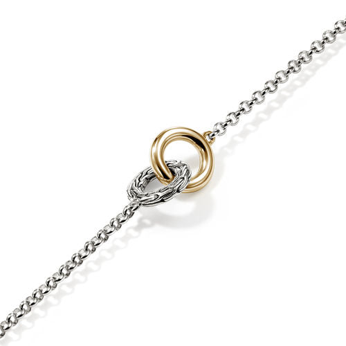 John Hardy 2mm Two-Tone Circle Bracelet