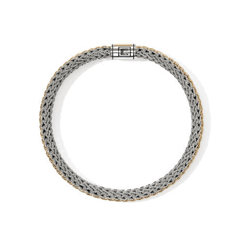 John Hardy 6.5mm Two-Tone Twisted Chain Bracelet