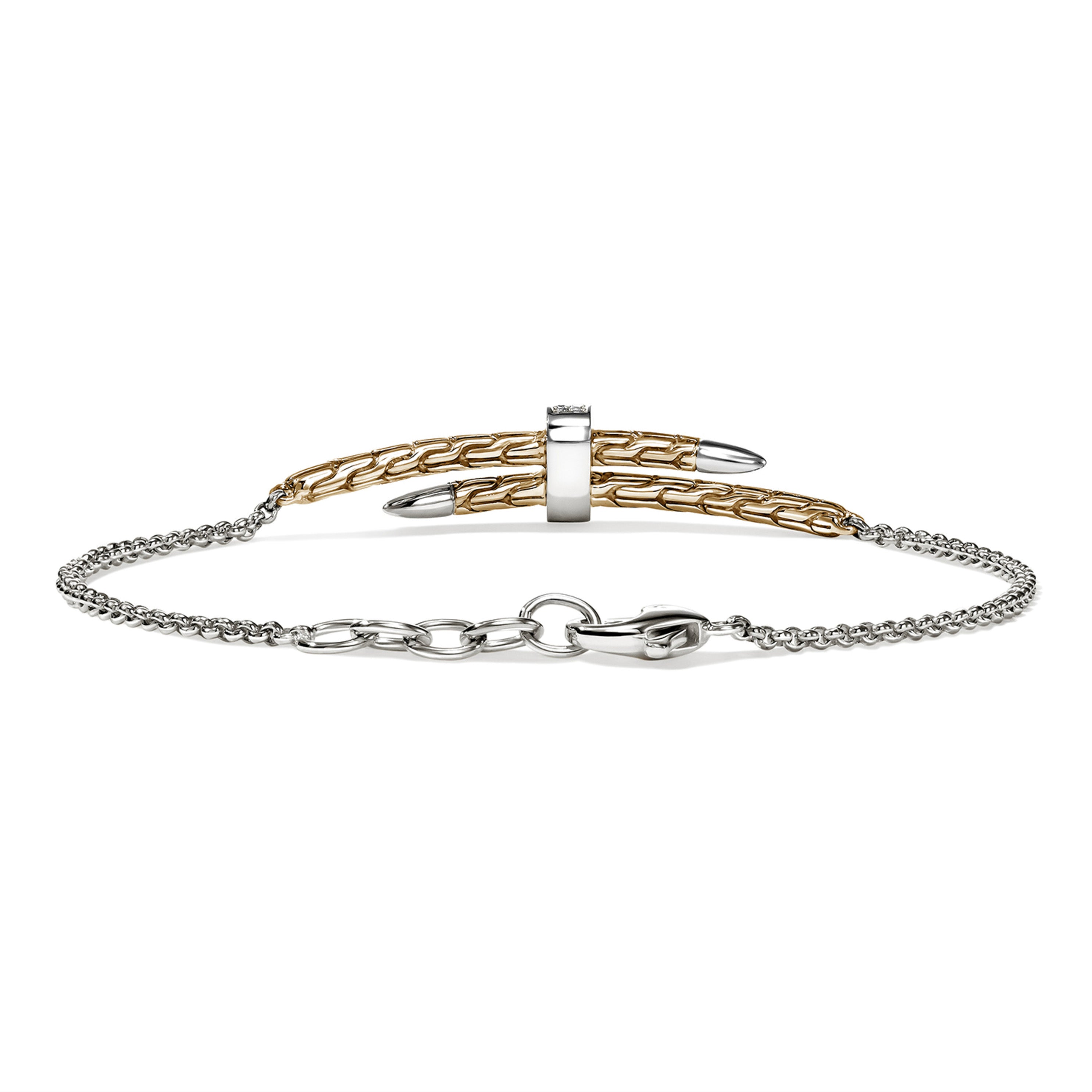 John Hardy Two-Tone Pavé Diamond Bracelet