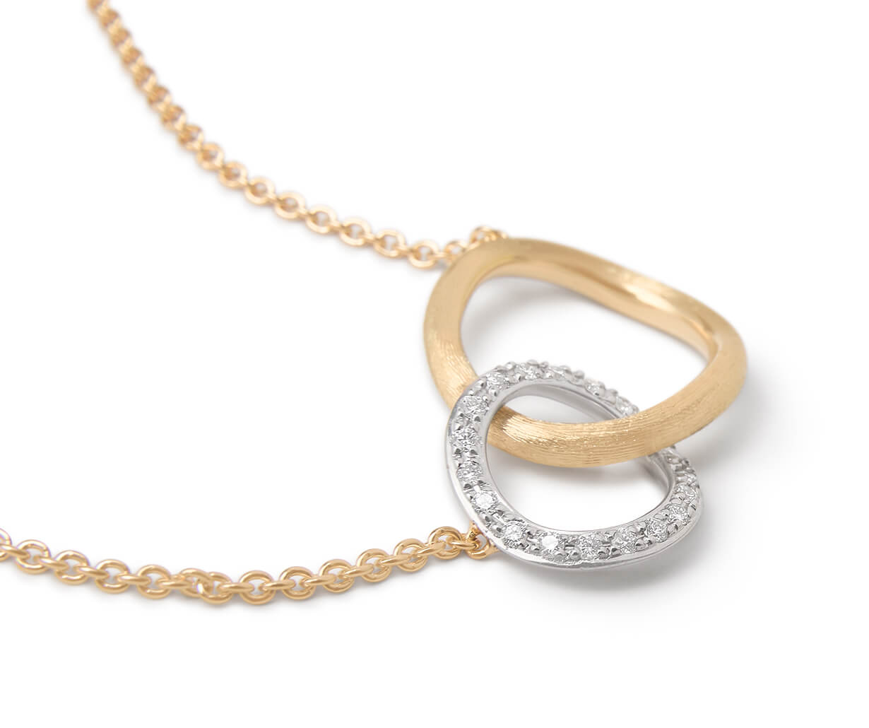 Marco Bicego Jaipur Collection 18K Yellow Gold and Diamond Small Pendant