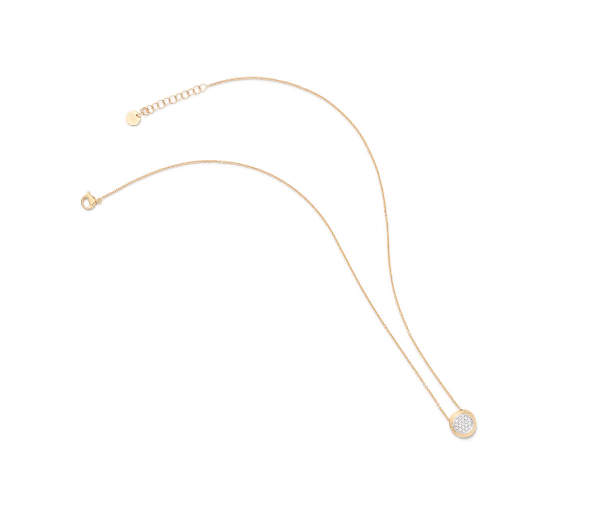 Marco Bicego Jaipur Collection 18K Yellow and White Gold Diamond Bead Pendant