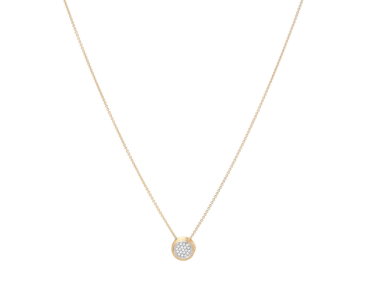 Marco Bicego Jaipur Collection 18K Yellow and White Gold Diamond Bead Pendant