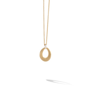 Marco Bicego Lucia Collection 18k Yellow Gold and Diamond Loop Pendant