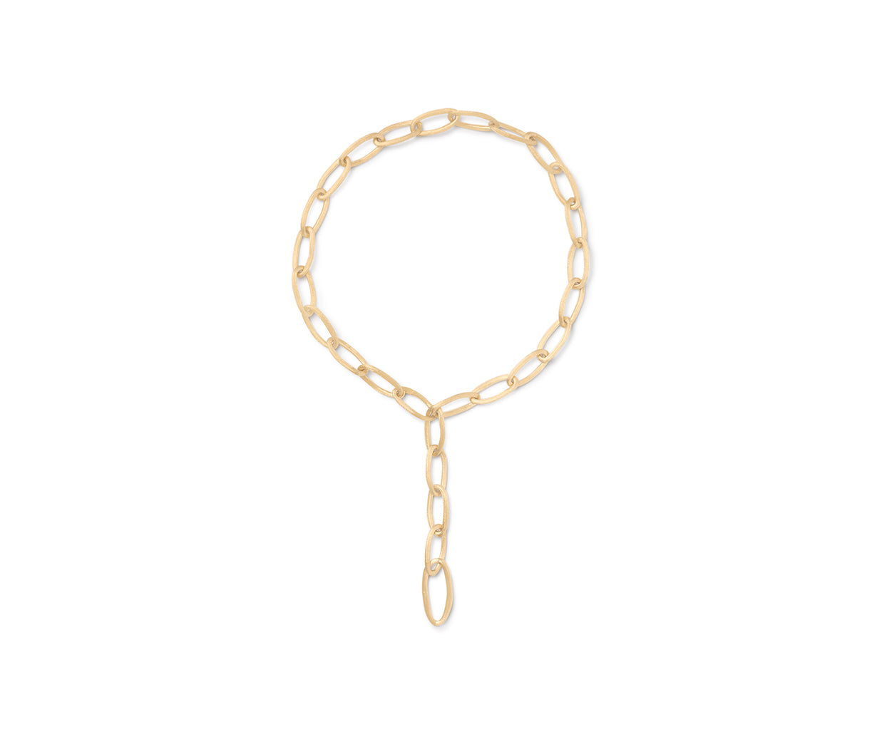 Marco Bicego Jaipur Link Collection 18K Yellow Gold Oval Link Convertible Lariat Necklace