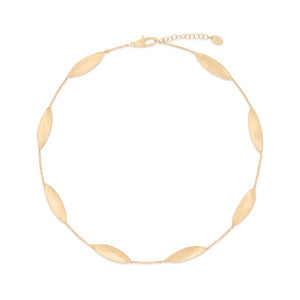Marco Bicego Lunaria Collection 18K Yellow Gold Twisted Station Necklace