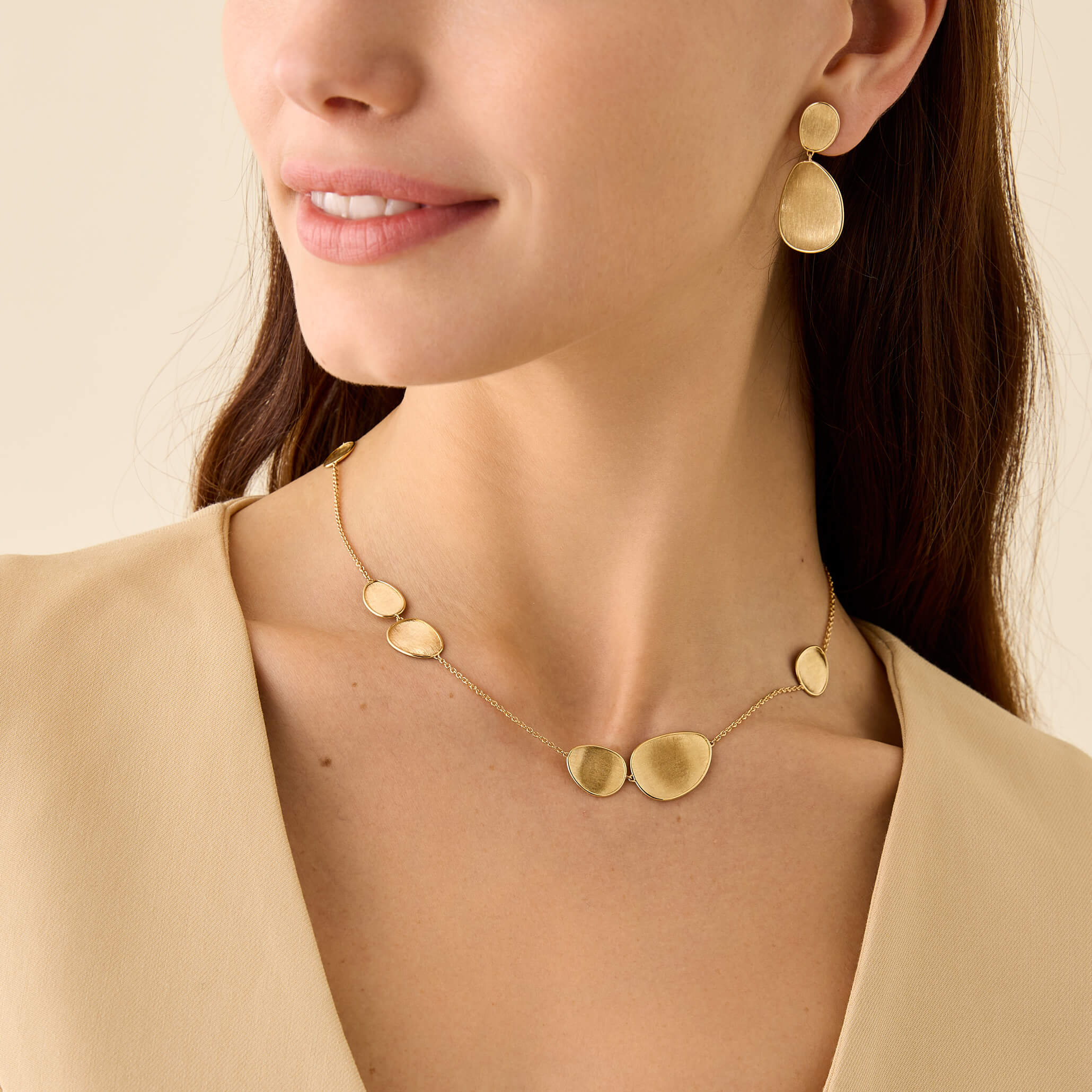 Marco Bicego Lunaria Collection 7 Station Necklace