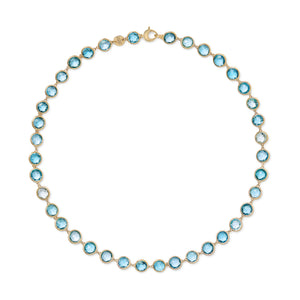 Marco Bicego Jaipur Collection Blue Topaz Necklace