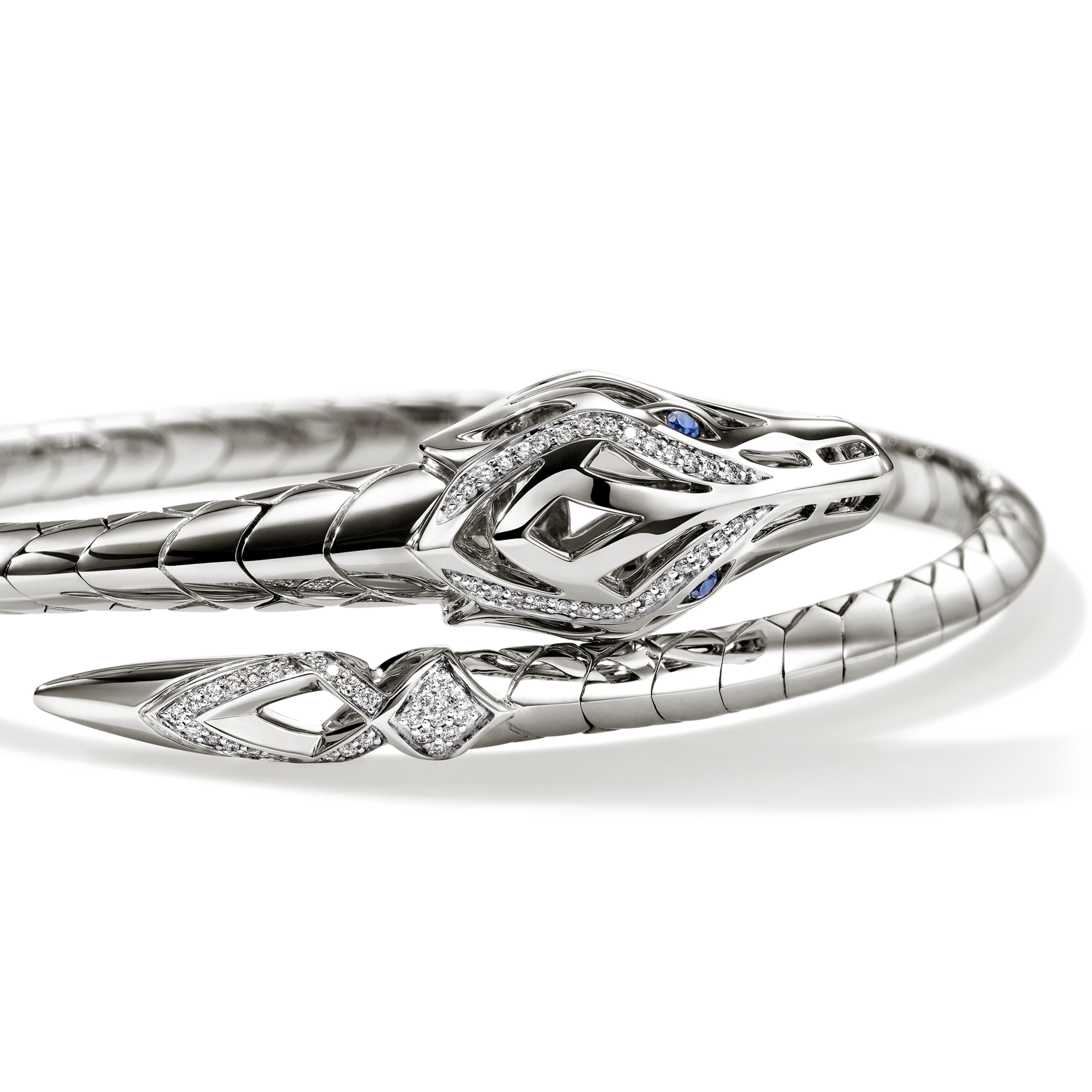 John Hardy Naga Collection Diamond Cuff Bracelet