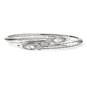 John Hardy Naga Diamond Bypass Cuff