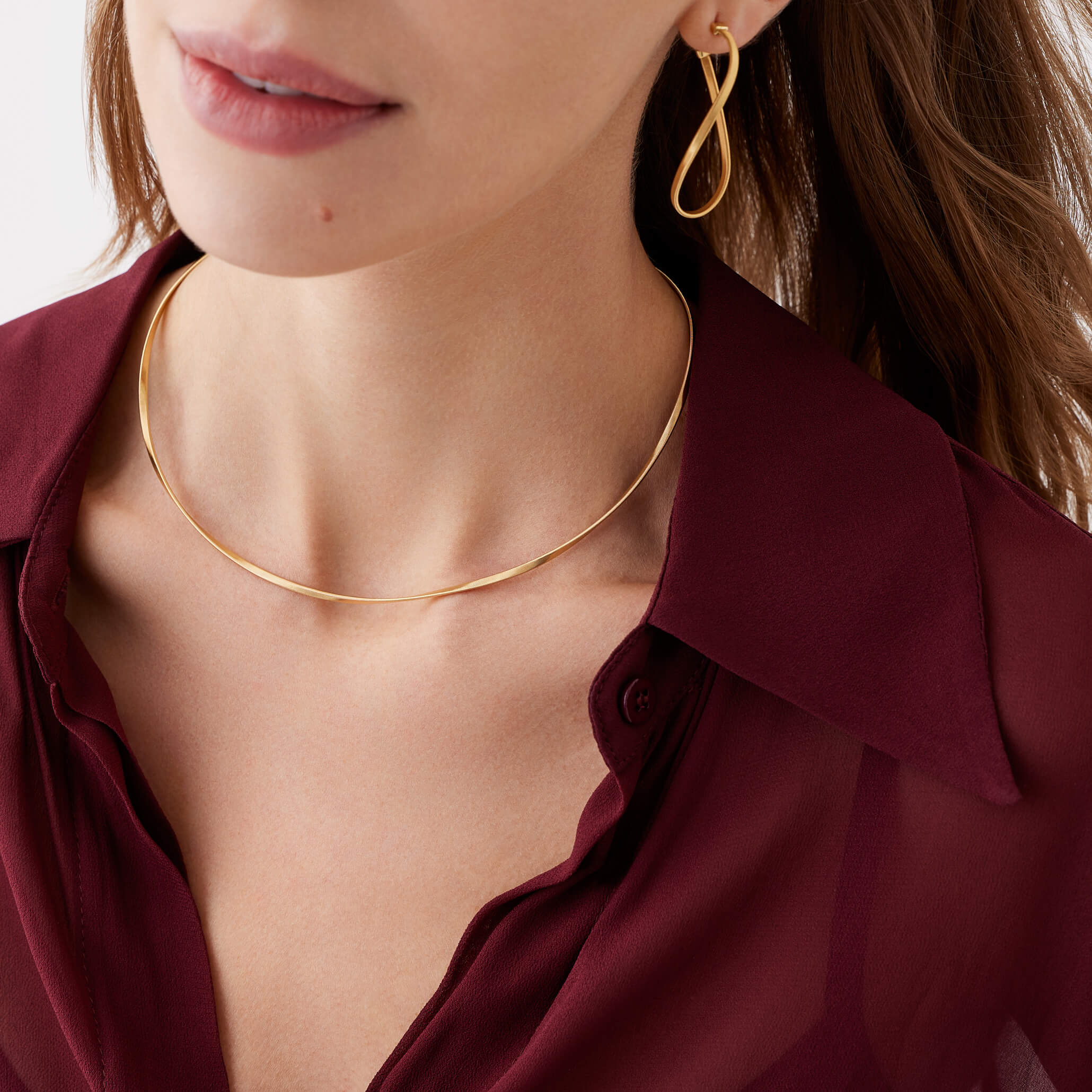 Marco Bicego Marrakech Collection 18K Yellow Gold Twisted Coil Necklace